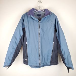Lands' End Blue and Gray Men's Jacket